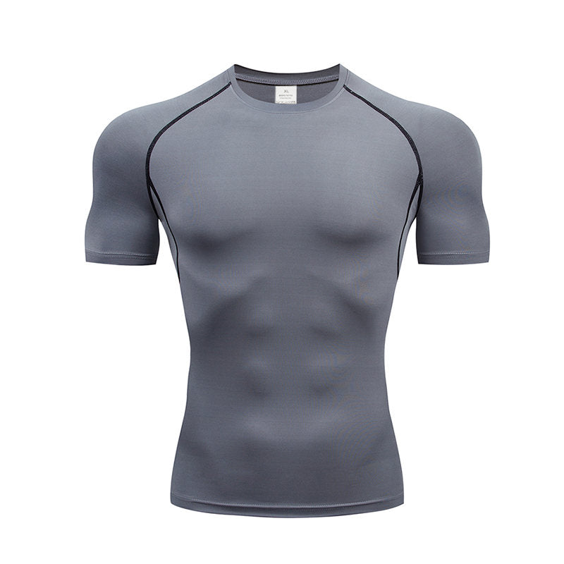 Compression Shirt, Compression Tee, Gym Top, Workout Shirt, Running T-shirt, Athletic Base Layer, Quick Dry, Stretch, Breathable, Fitness Undershirt