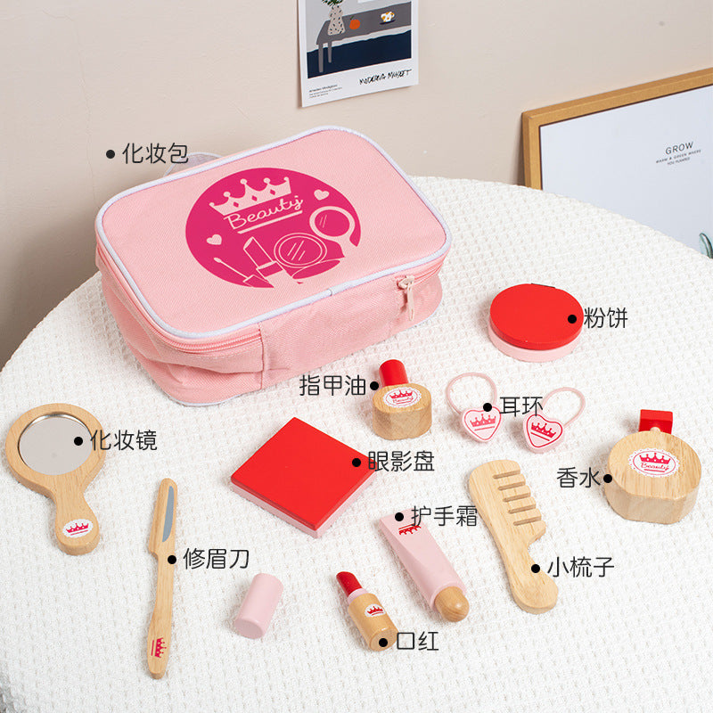 Wooden Children's Simulation Dressing And Makeup Toys