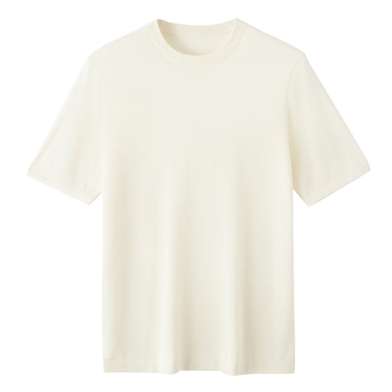 Mens Fashion Knitted Short-sleeve Top