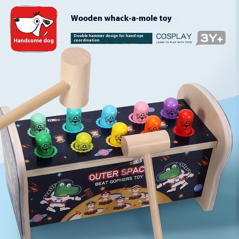 Whac-a-mole Early Education Children's Wooden Fun Strike Toys