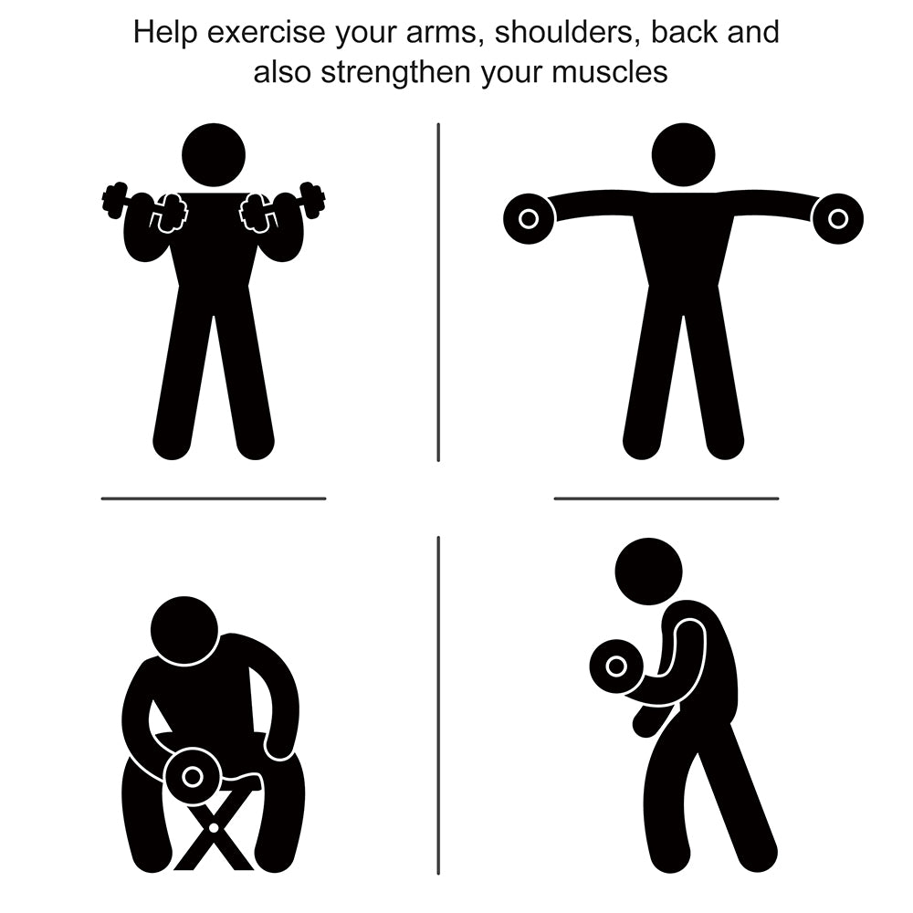 Hex Dumbbell Set Of 2, Rubber Weights Exercise Fitness Dumbbell With Non-Slip Handles, Anti-roll, For Bulk Up Your Arms, Shoulders, And Back