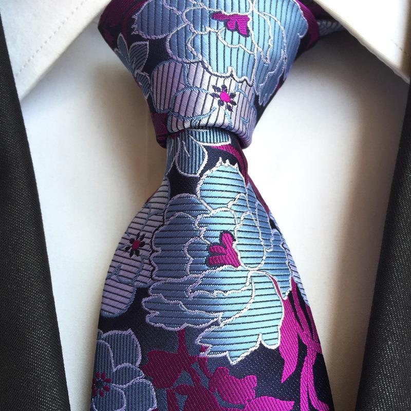 Tie New Paisley Polyester Men's Big Flower Tie Suit Wedding Best Man Tie Formal Wear