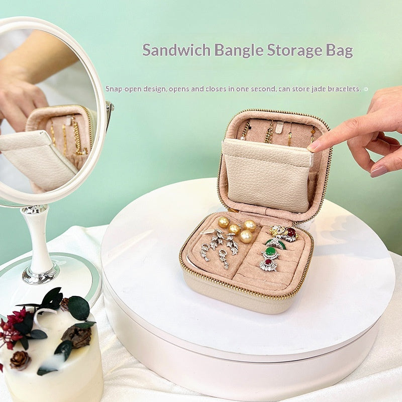 Light-luxury Jewelry Box Portable And Exquisite For Storing Your Accessories