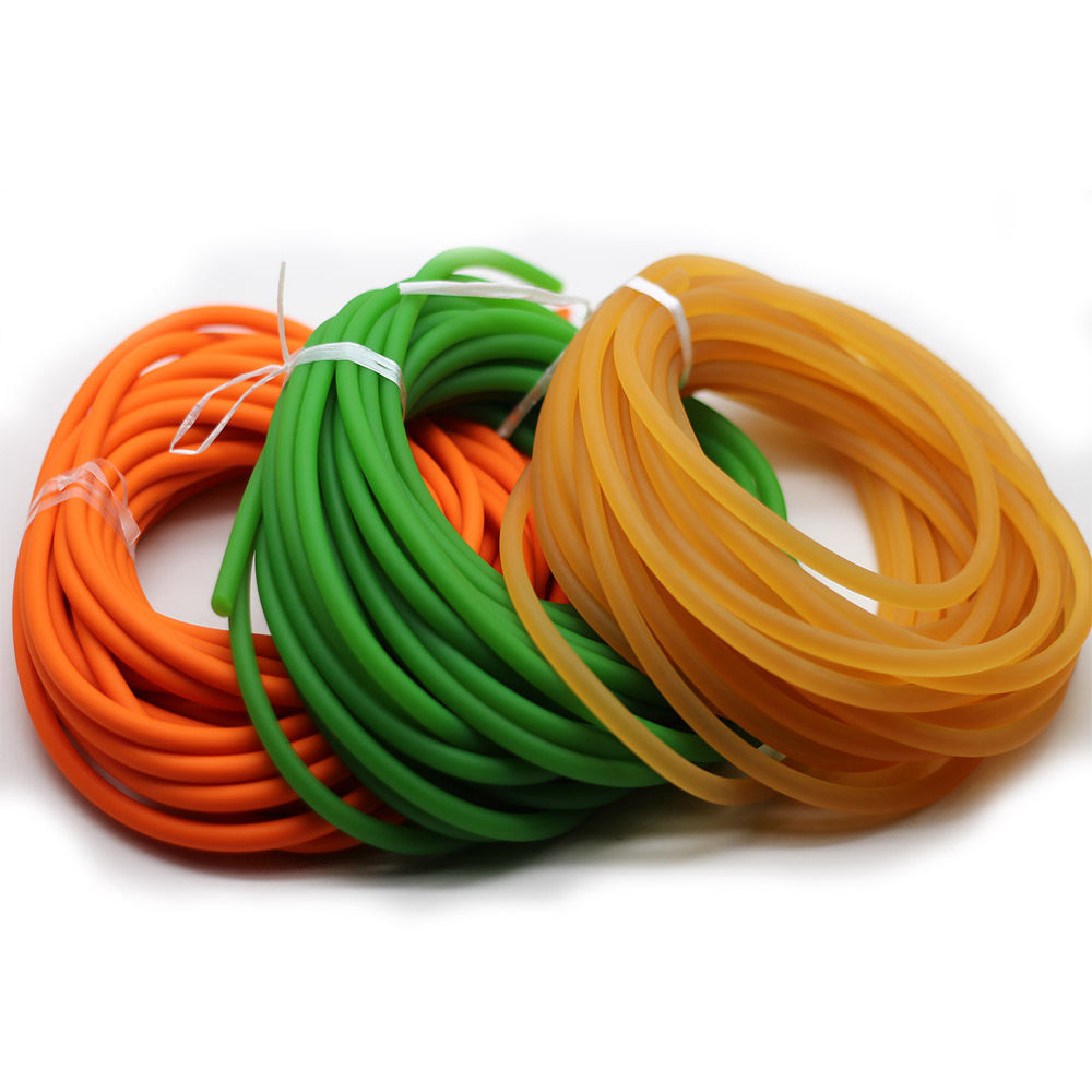 2-8mm Solid Fluorescent Latex High Resilience Projectile Toys Fishing Slingshot Durable Round Leather