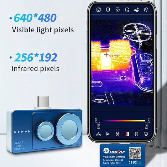 Dual Light Mobile Phone Card Thermal Imaging