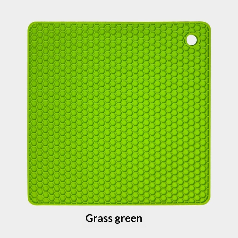 Insulated Silicone Honeycomb Mat Square Kitchen Placemat