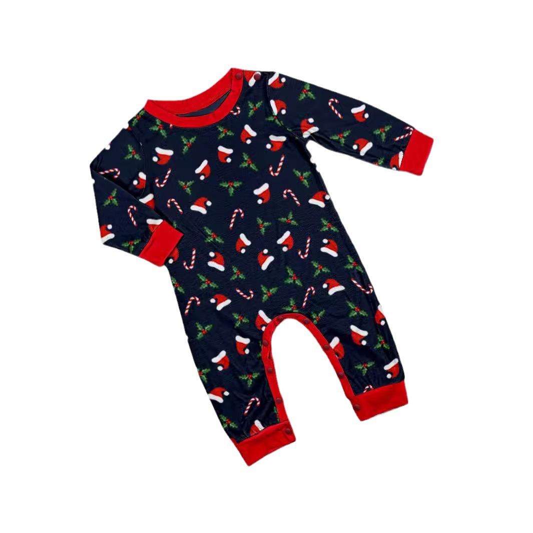 Holiday Party Printed Parent-Child Outfits