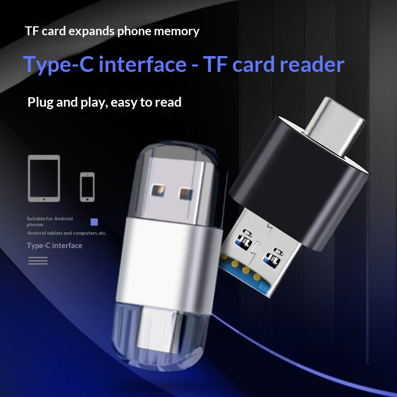 High-Speed 30 USB Card Reader Mobile Phone TF Memory Card Computer Camera OTG Adapter