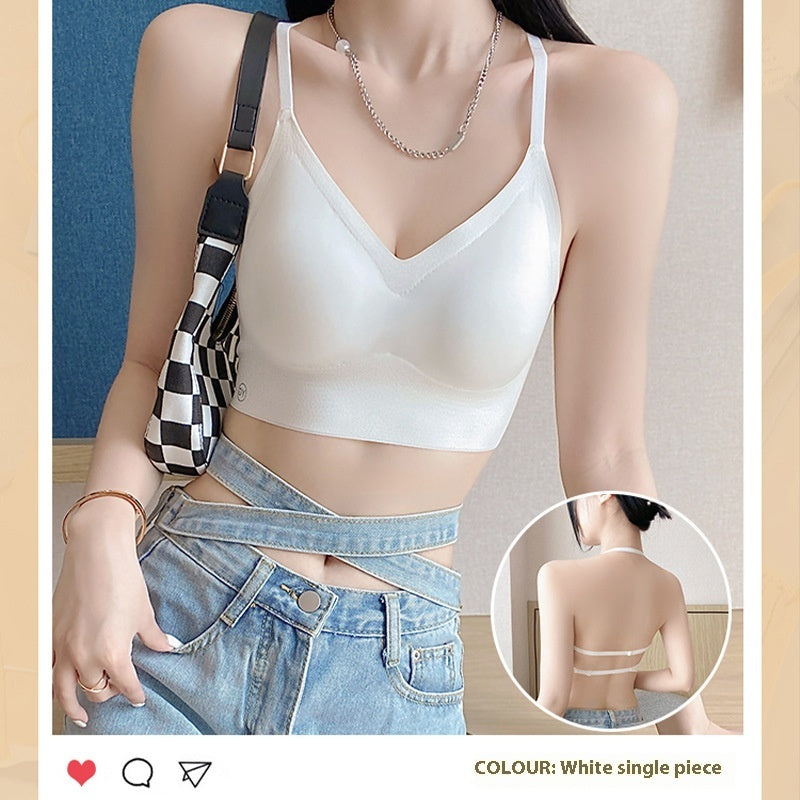 Women's U-shaped Beauty Back Push Without Back One-piece Bra