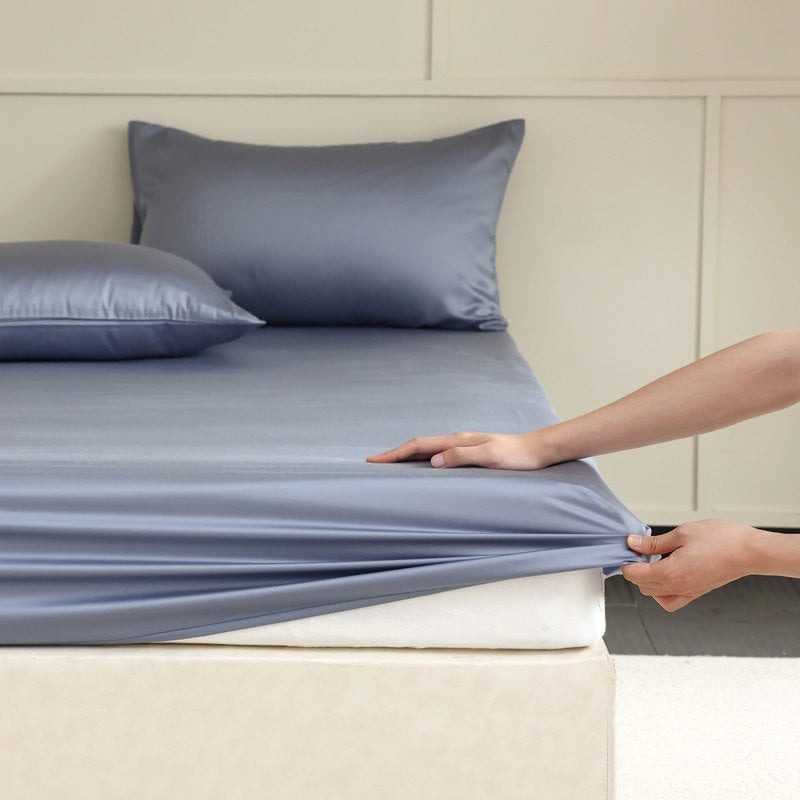 Premium Tencel Fitted Sheet Single Piece Cool-to-the-touch For Summer Bare-sleeping
