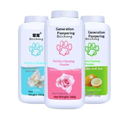 Pet Dry Shampoo Powder No-rinse Foam For Cats And Dogs