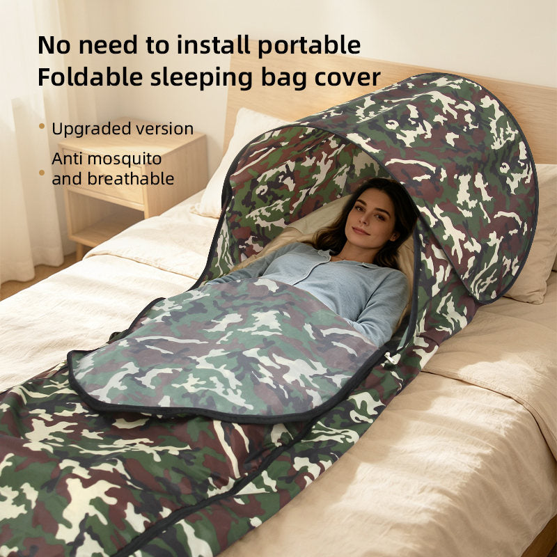3D Sleeping Bag For One Or Two People Portable Lightweight, Mosquito-Proof  And Dirt-Resistant Tent Sleeping Bag Cover For Outdoor Camping