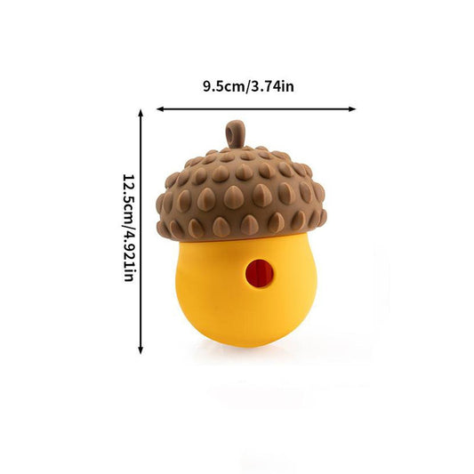 Pet Toy-Slow Food Leaking Device-Orange-1 pack