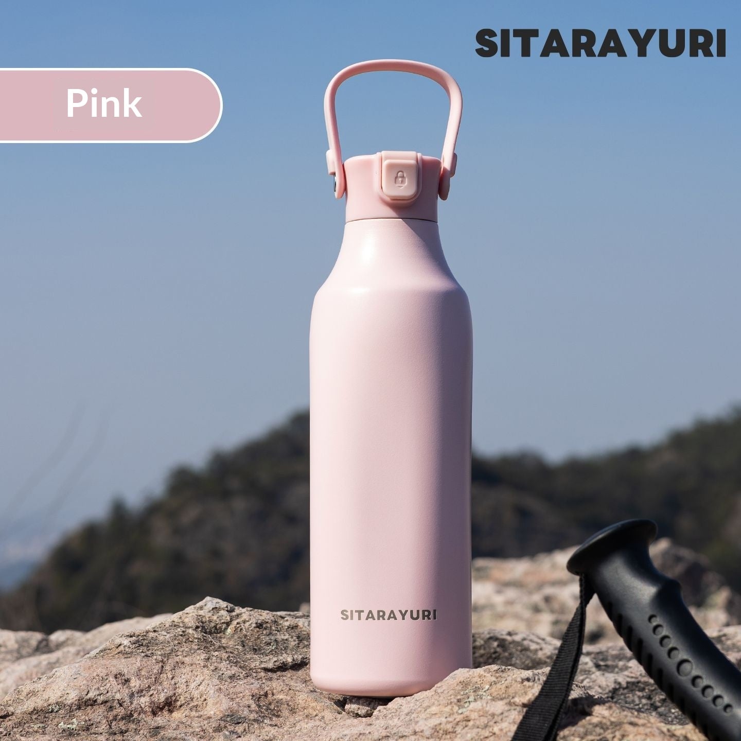 Outdoor Portable Straw Cup With A Stylish Handle