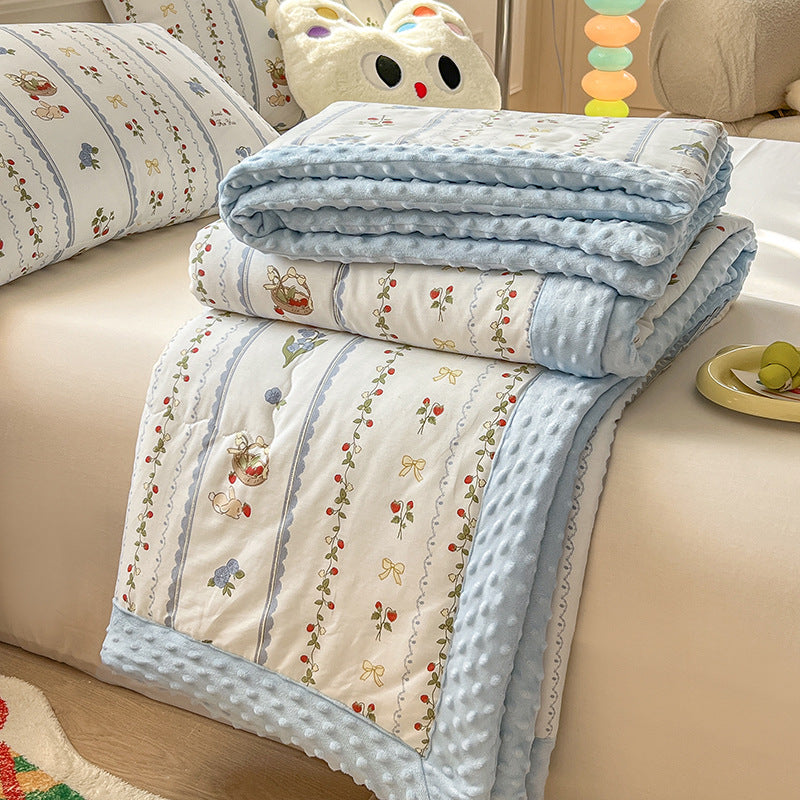 Korean Style Pure Cotton Beanie Velvet Winter Quilt Student Dormitory Machine Washable