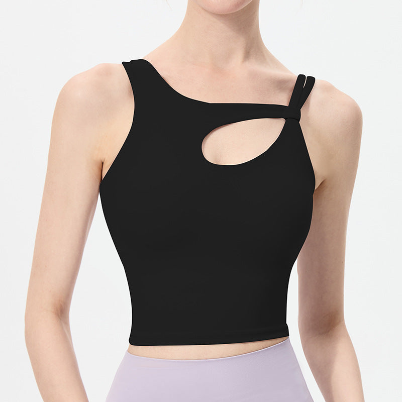 Yoga Clothes With Chest Pad Shockproof Bra Fitness Vest