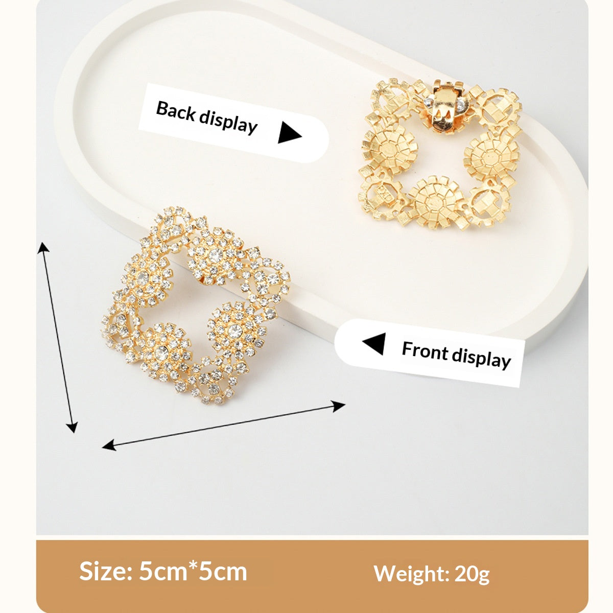Detachable Metal Shoe Accessories For Women Versatile Shoe Upper Embellishments