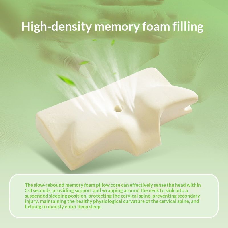Memory Foam Pillow With Slow Recovery For Home Use