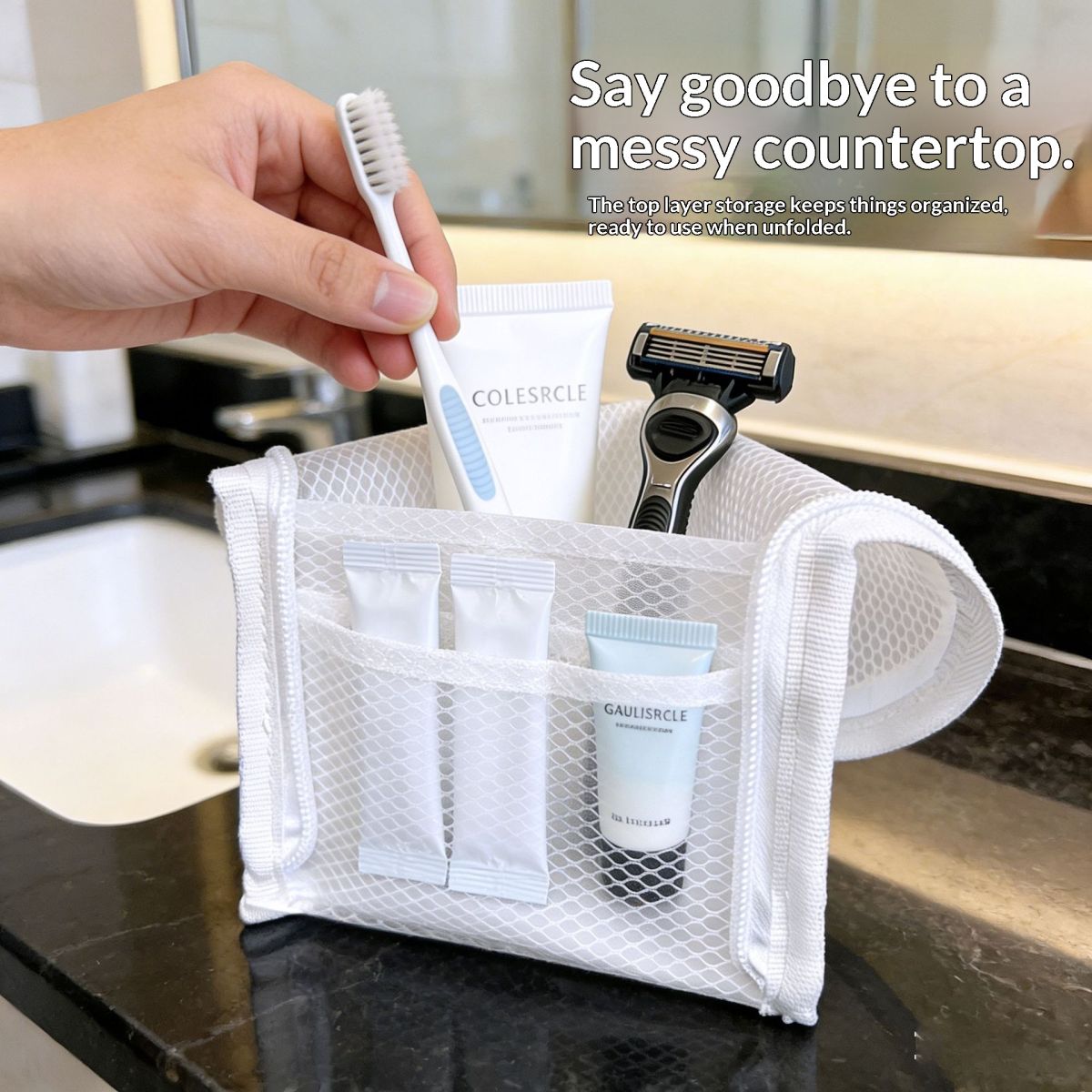 Portable Travel Waterproof Toothbrush Storage Bag Outdoor Makeup Bag Waterproof