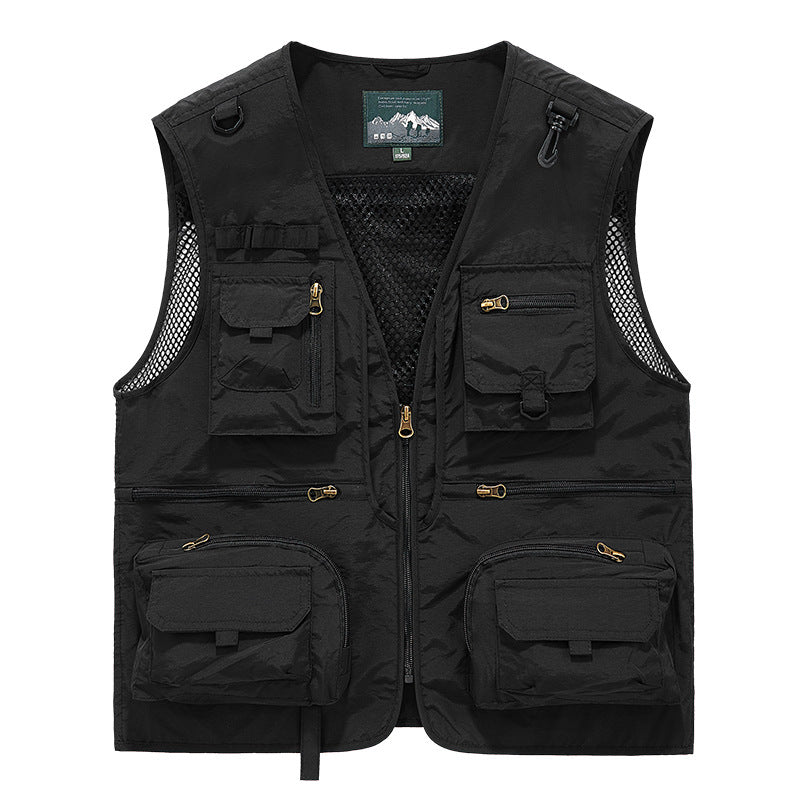 Crewneck Outdoor Hiking Promotional Vest With Multiple Pockets