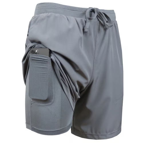 Men's 2 Pack Quick Dry Athletic Shorts, Tight Compression Liner Anti-Chafing Workout Shorts, Outdoor Running Fitness Casual Pants