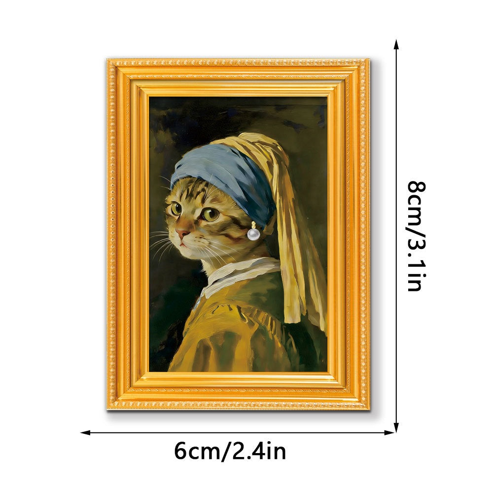 3D Wooden Photo Frame Fridge Magnet Home Decor