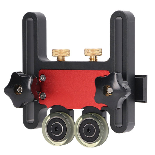 Table Saw Stock Roller Woodworking Double Wheel Sliding Feeding Guide Roller Feather Board Auxiliary Tool