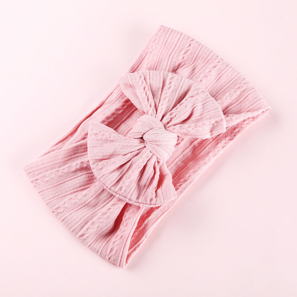 Children's Jacquard Headband Elastic Nylon Hair Band