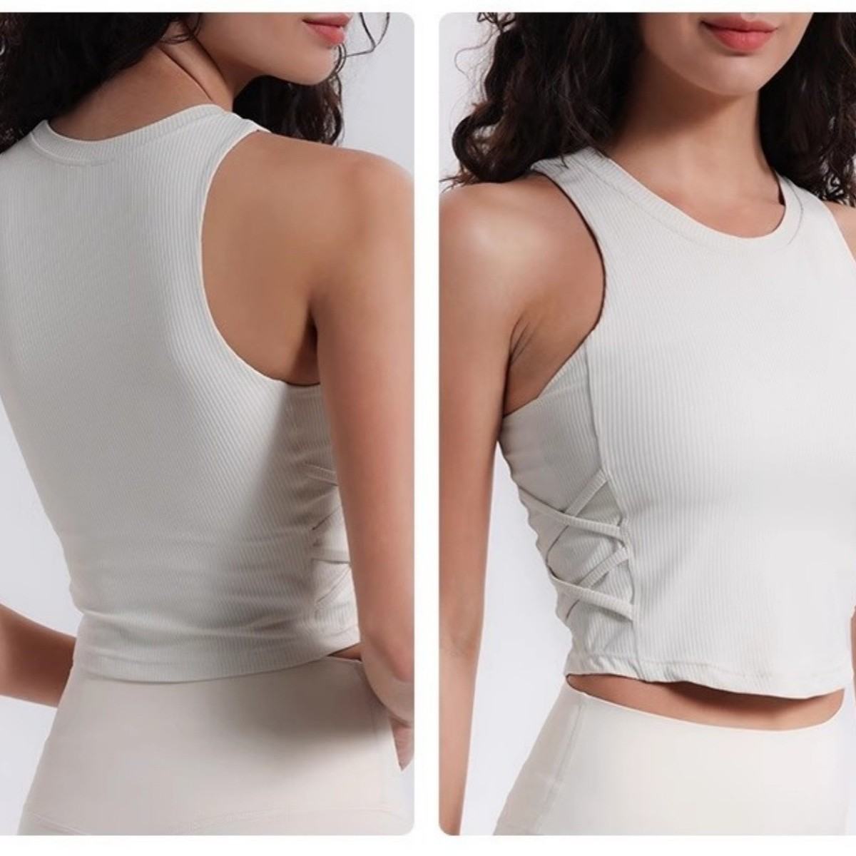 Yoga Vest Outerwear Fitness Bra Top Womens New Summer High-Intensity Sports Bra Womens Shock-Proof