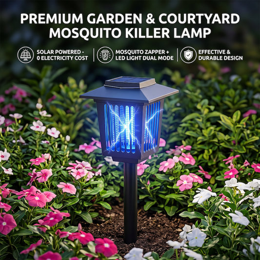 Plug-in Solar Mosquito Killer Lamp, Outdoor LED Electric Shock Type, For Household, Farm, Outdoor Mosquito Repelling & Trapping, Insect Killing Courtyard Light
