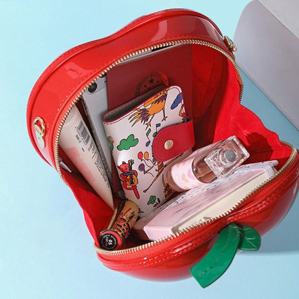 Creative-shaped Apple Lightweight Phone And Makeup Bag