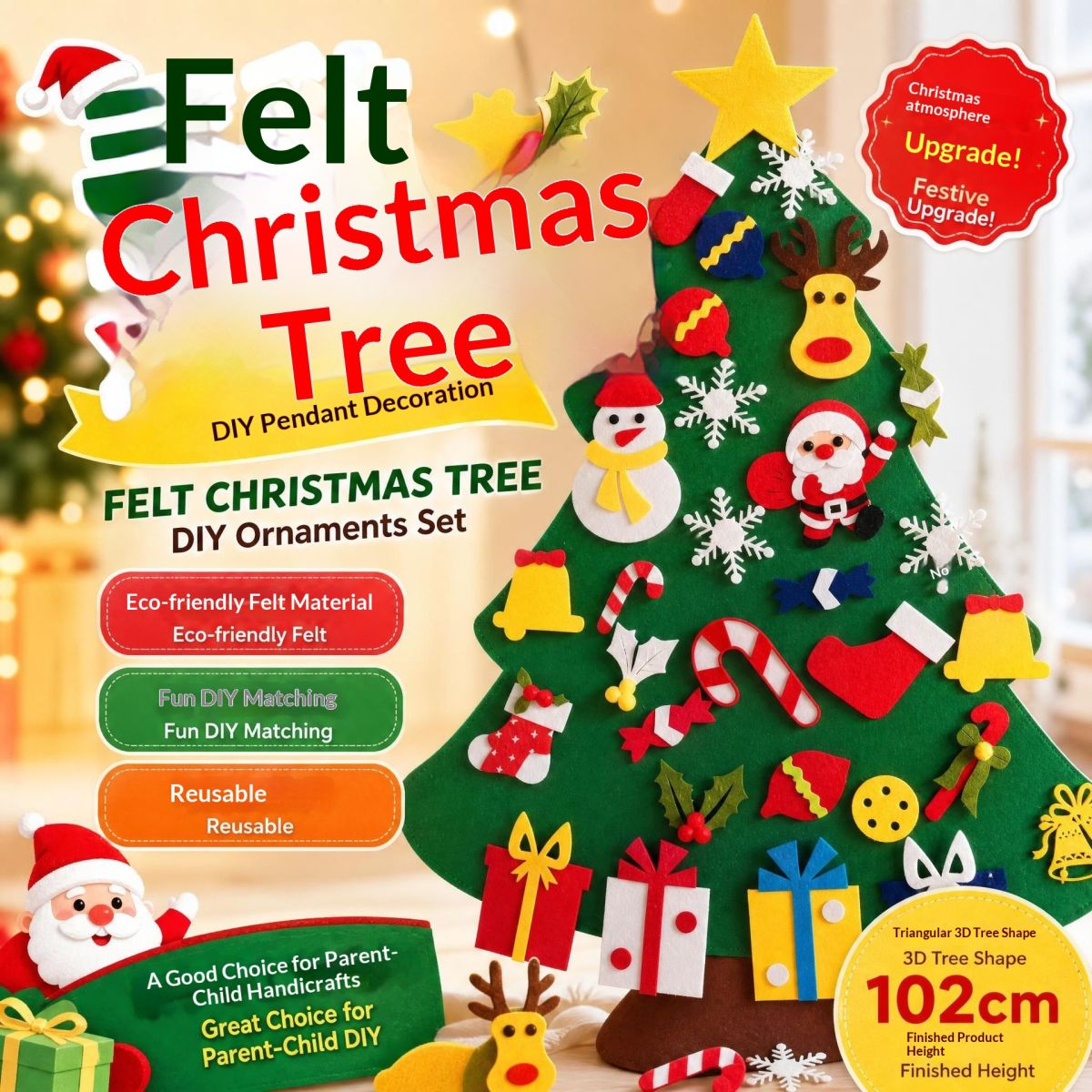 DIY Pendant 3D Christmas Tree Decoration
