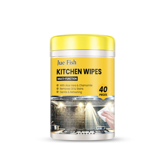 JUEFISH Kitchen Wipes Cross-border E-commerce - Multi-functional Household Heavy-duty Oil Stain Cleaning Wipes For Kitchen Countertops, Stovetops, And Ovens.