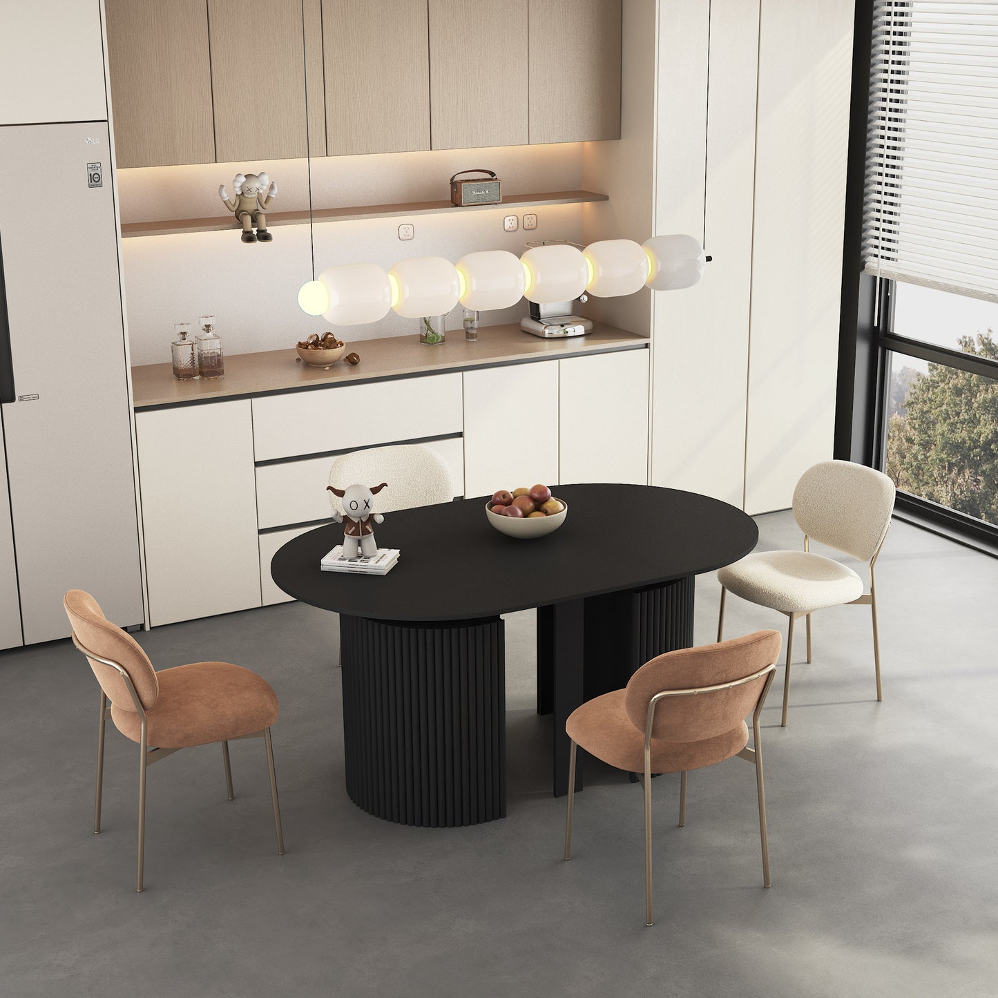 Extendable Foldable Dining Room Table For 1-10 People, Wood Multifunctional Rectangle Expandable Console Kitchen Living Meeting Room Furniture