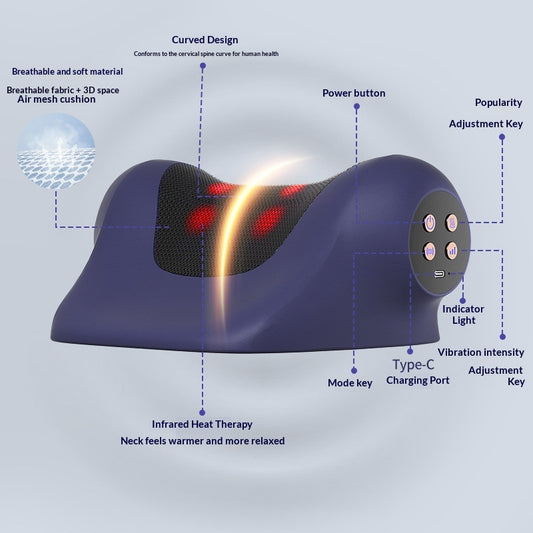 Cervical Massage Pillow For Correcting And Relieving Neck Pain, And Eliminating It
