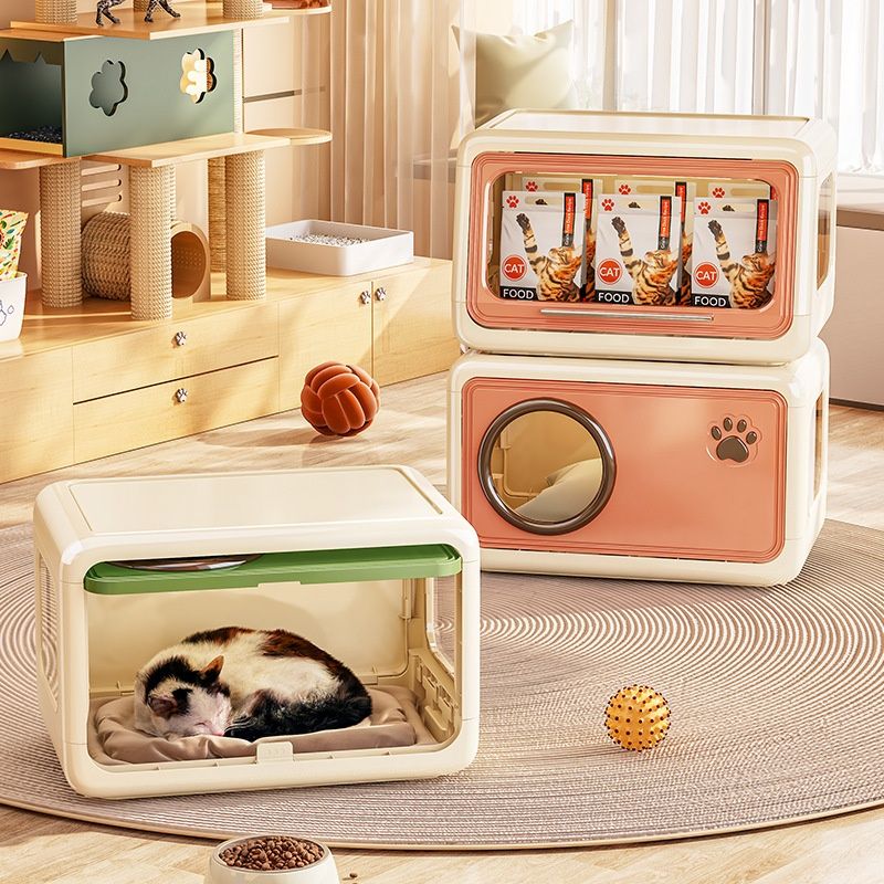 Large-capacity Cat Food Storage Container Cat Bed