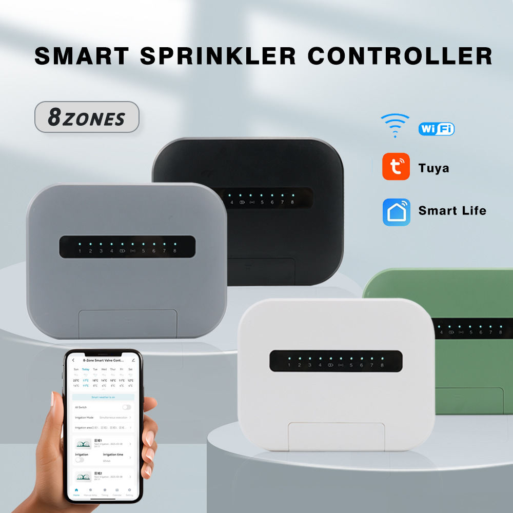 6 Or 8-way Smart Water Valve Irrigation Control Watering Machine