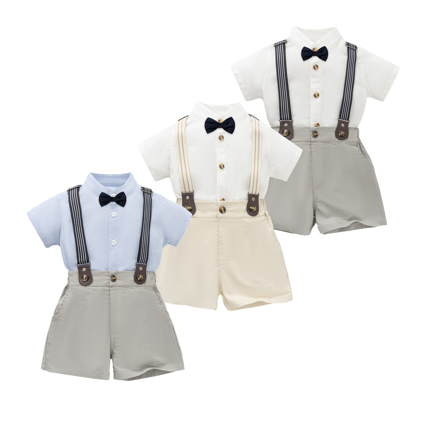Korean-style Suspender Pants Set For Boys