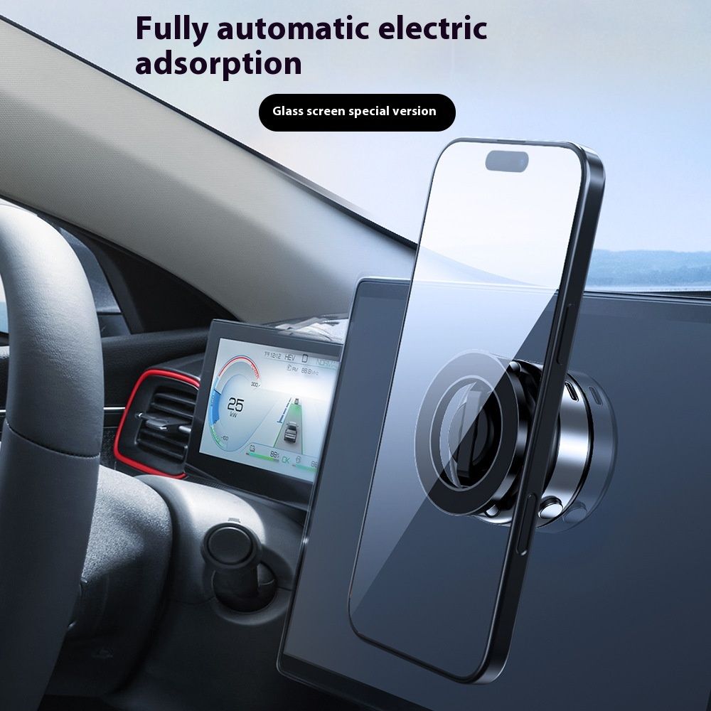 Electric Magnetic Portable Car Folding Suction Cup Mobile Phone Bracket