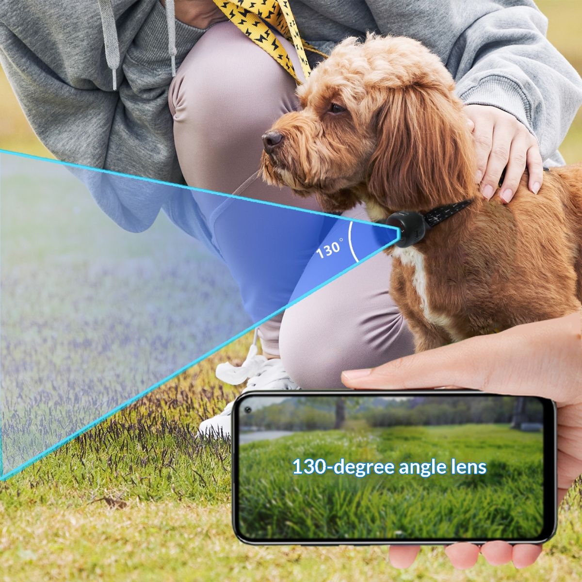 4G Pet-View Camera Recorder Collar Strap