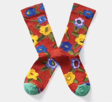 Personalized Oil Painting Ladies' Street Style Fashion Trend Cotton Socks