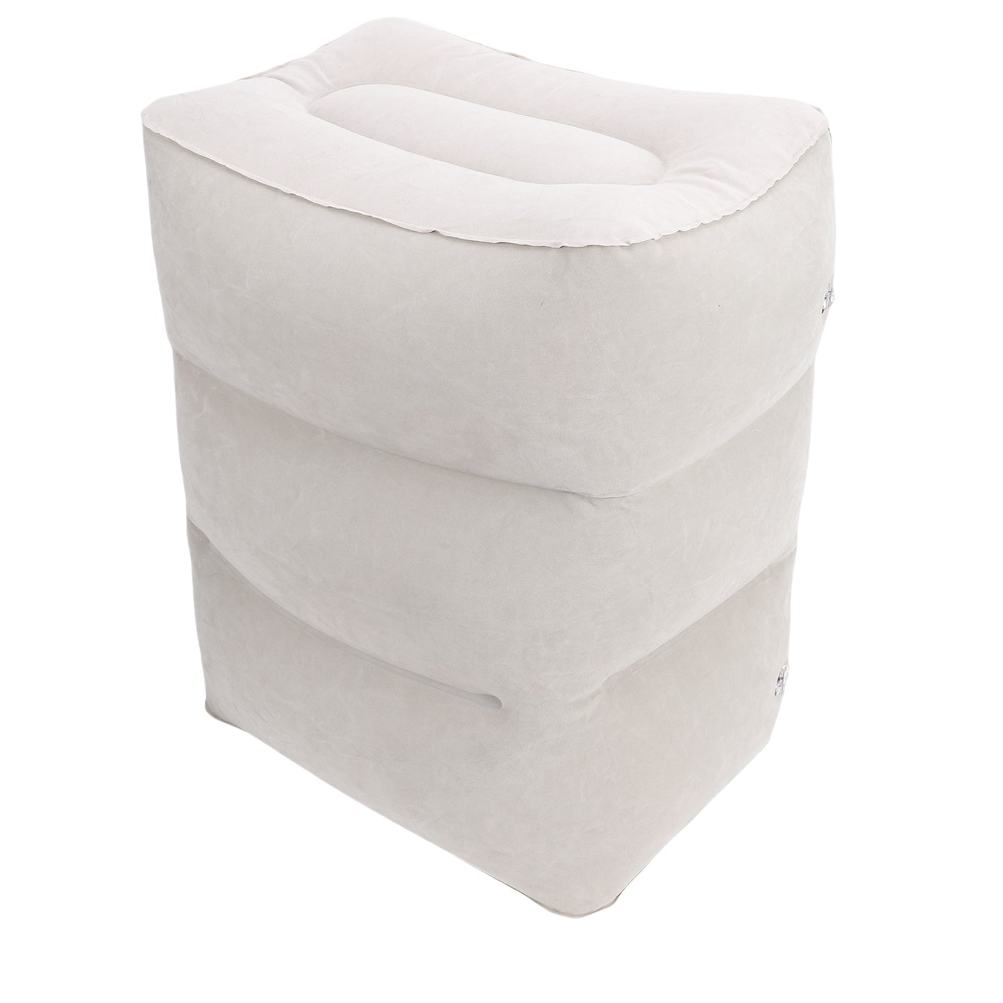 Inflatable Foot Rest Pillow Toddler Airplane Bed Adjustable 3 Layers Height Leg Rest Pillow Airplane Travel Essentials For Office Home Trains Cars