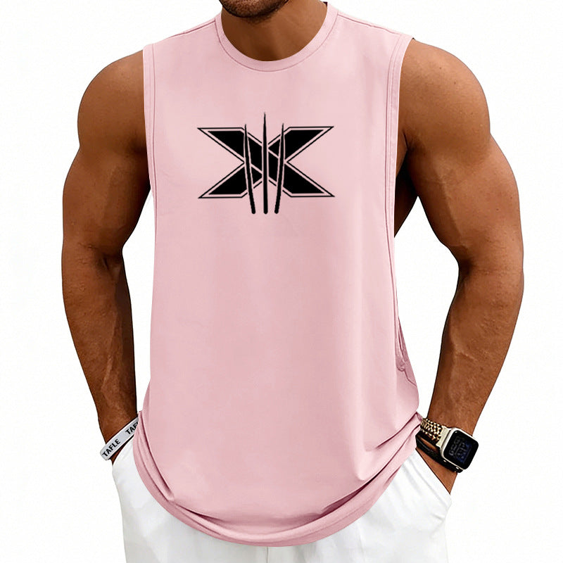 Summer Mens Muscle Fitness Workout Breathable Sleeveless Tank Top