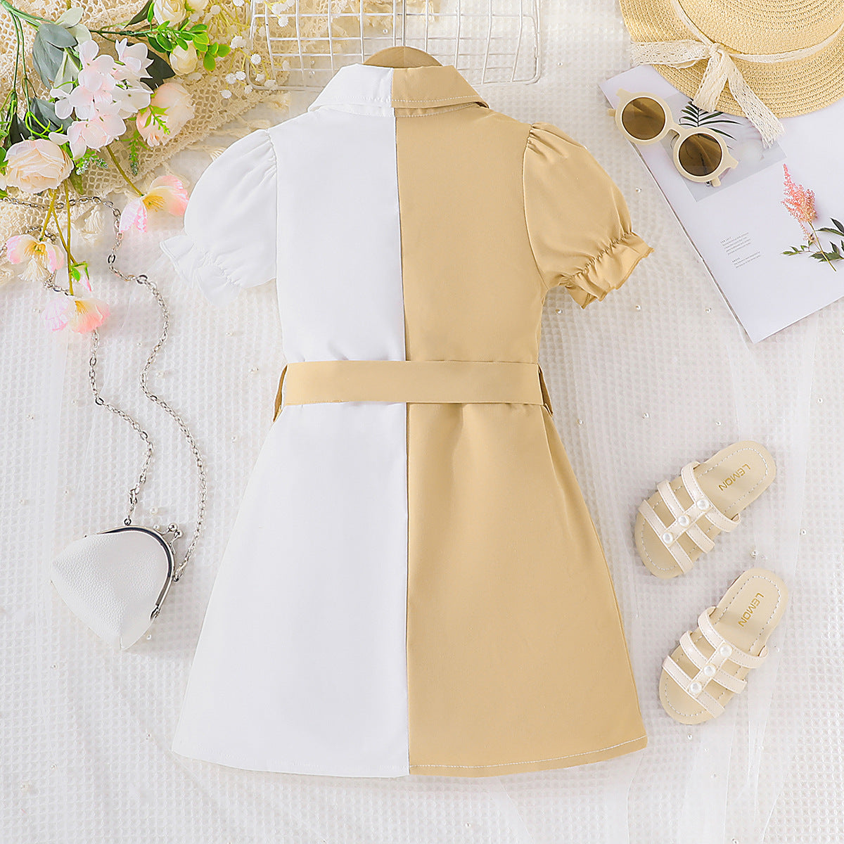 Girls' Lantern Sleeve Best-selling Dress