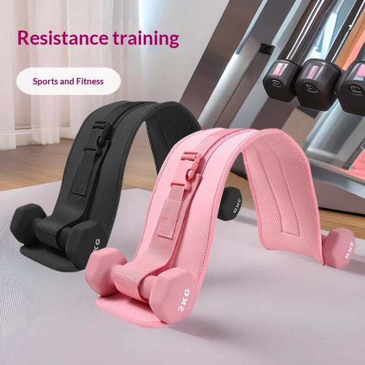 Yoga Dumbbell Waist And Glute Bridge Assist Band With Anti-slip Design