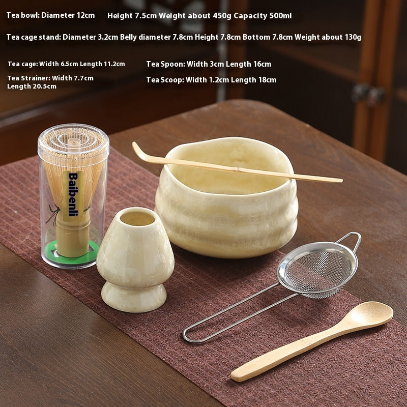 Crystal Glaze Matcha Japanese Style Kung Fu Tea Set Accessories
