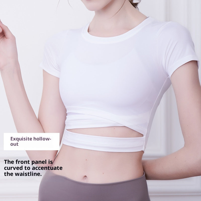 Sports Running Fitness Wear Ice-cool Quick-dry Breathable Top For Women