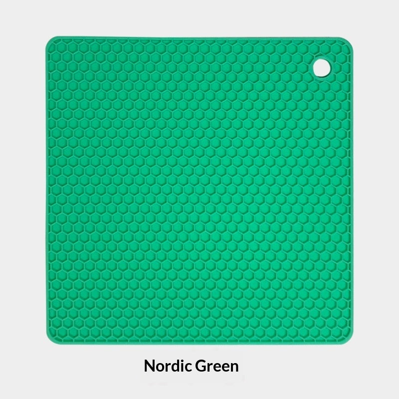 Insulated Silicone Honeycomb Mat Square Kitchen Placemat