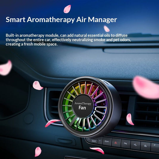 Mini Car Air-freshening Fan With A Premium Feel