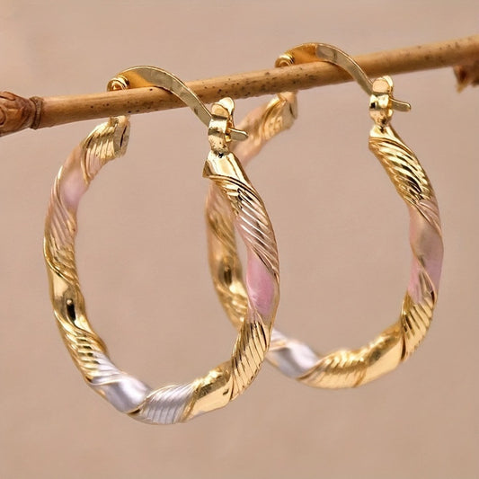 Exaggerated Earrings Retro Contrasting Colors Personalized Fashion Temperament